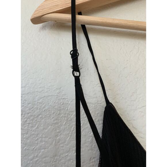 Urban Outfitters Wide-Leg Metallic Jumpsuit | Burgundy | Small - Picture 4 of 6